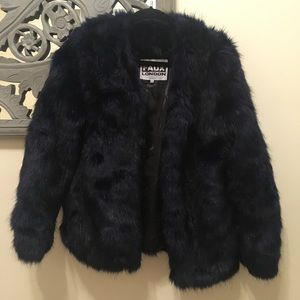 Faux fur jacket
